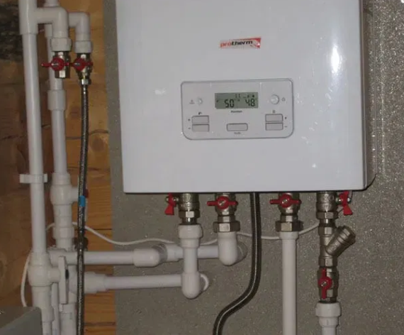 Установка котла